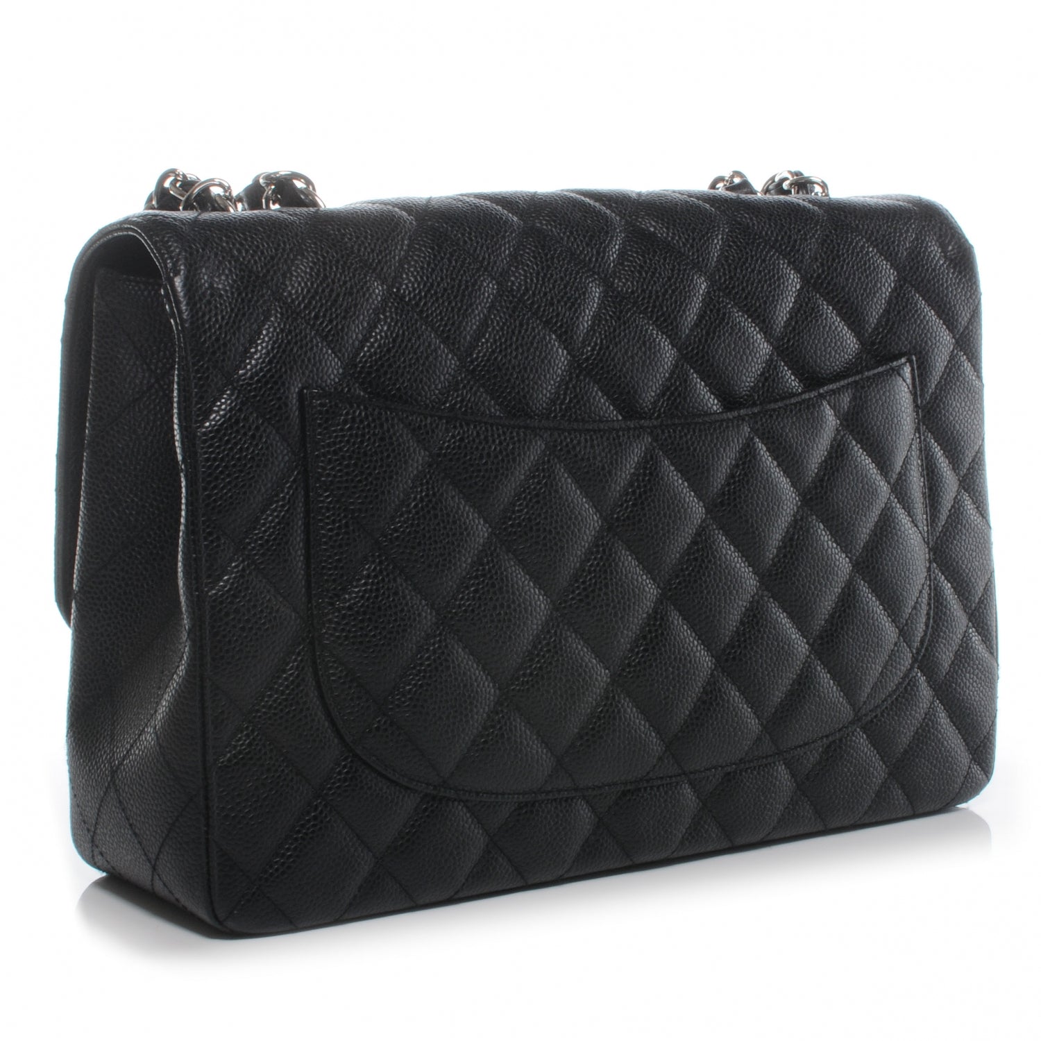 Chanel Caviar Jumbo Single Flap Black 3 of 8