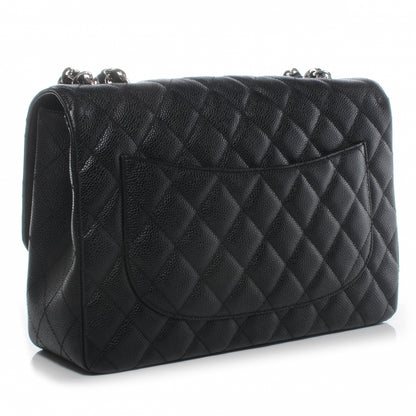 Chanel Caviar Jumbo Single Flap Black 3 of 8