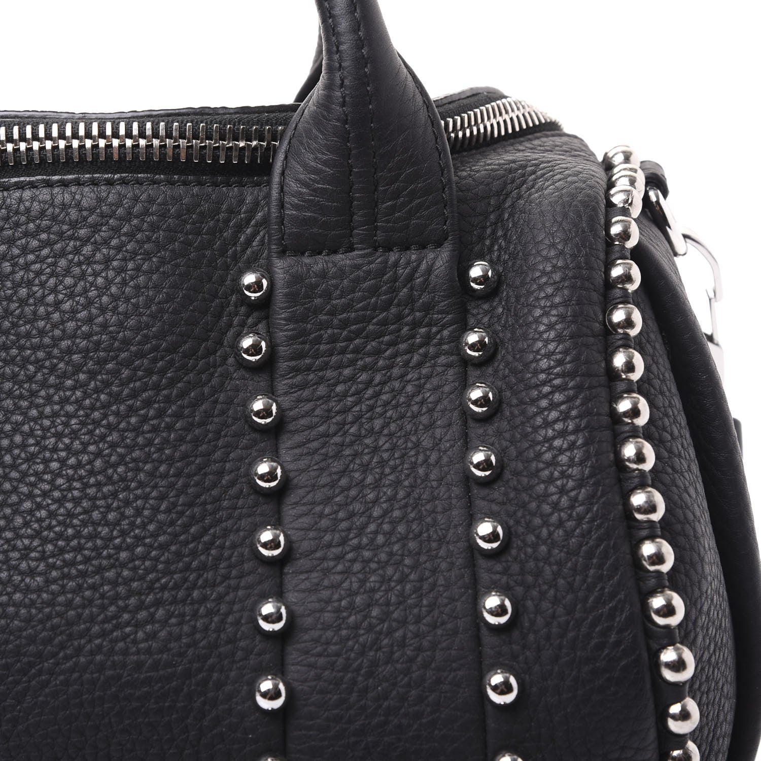 Alexander Wang Calfskin Studded Rockie Matte Black Rhodium Hardware 8 of 8