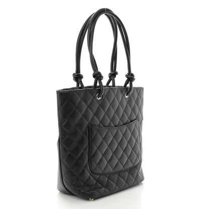 Chanel Calfskin Quilted Medium Cambon Tote Black 3 of 11