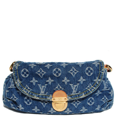 Louis Vuitton Monogram Denim Mini Pleaty Blue 1 of 7