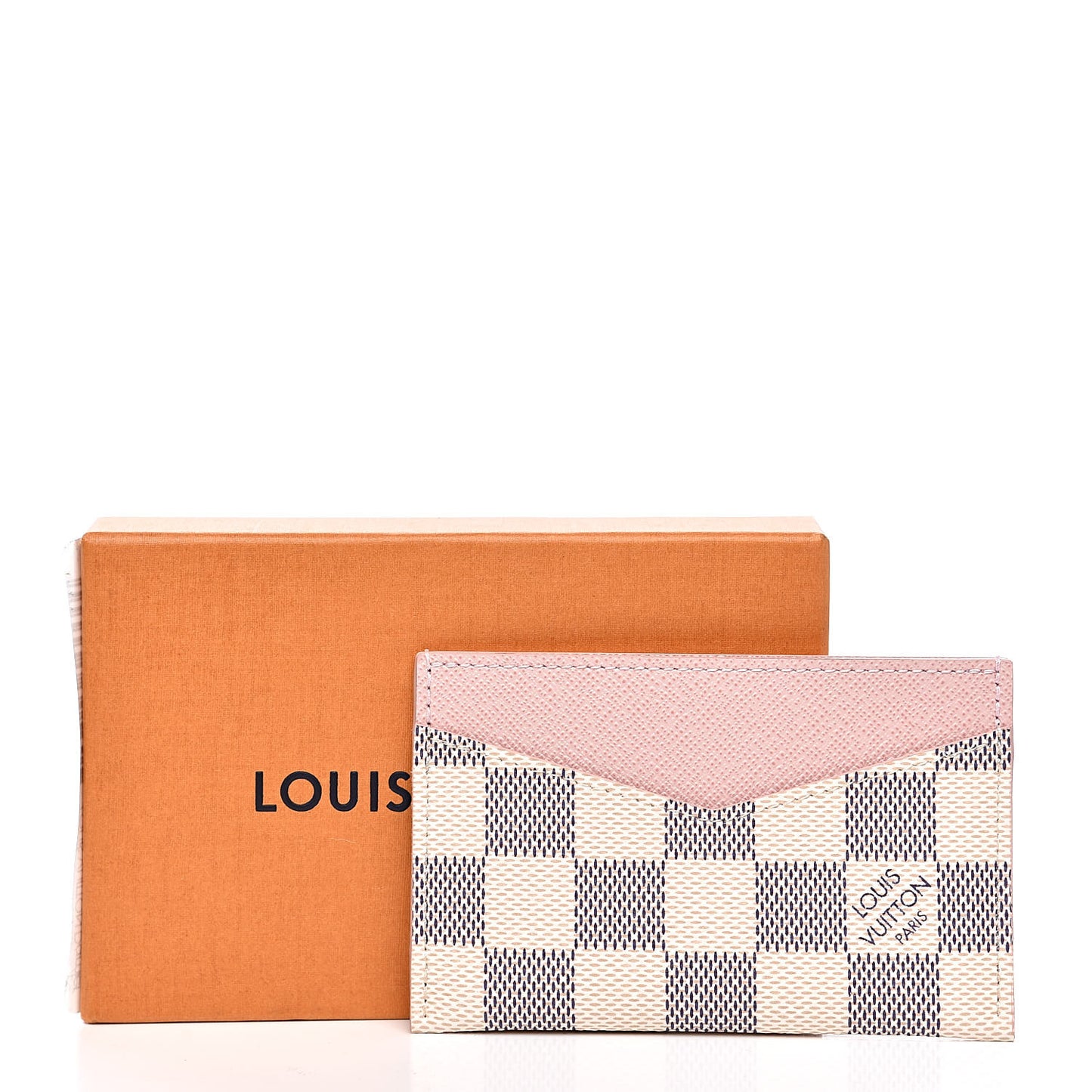 Damier Azur Daily Card Holder Rose Ballerine
