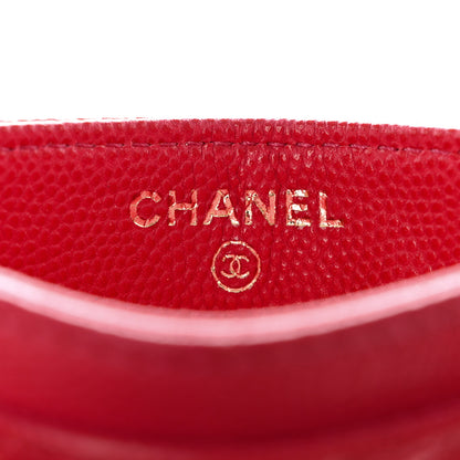 Chanel Caviar Camellia Embossed Card Holder Fuchsia 6 of 10