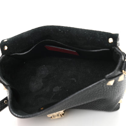 Valentino Garavani Pebbled Calfskin Mini Rockstud Crossbody Bag Black 4 of 11