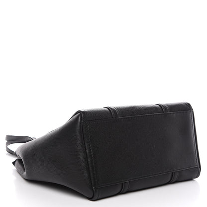 Marc Jacobs Grained Calfskin The Tag Tote Black 3 of 9