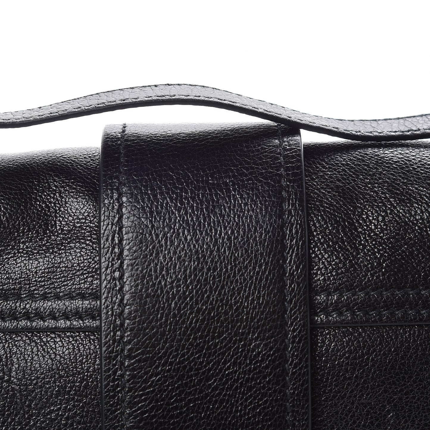 Glace Calf Large Soft Cahier Bag Black Astrale
