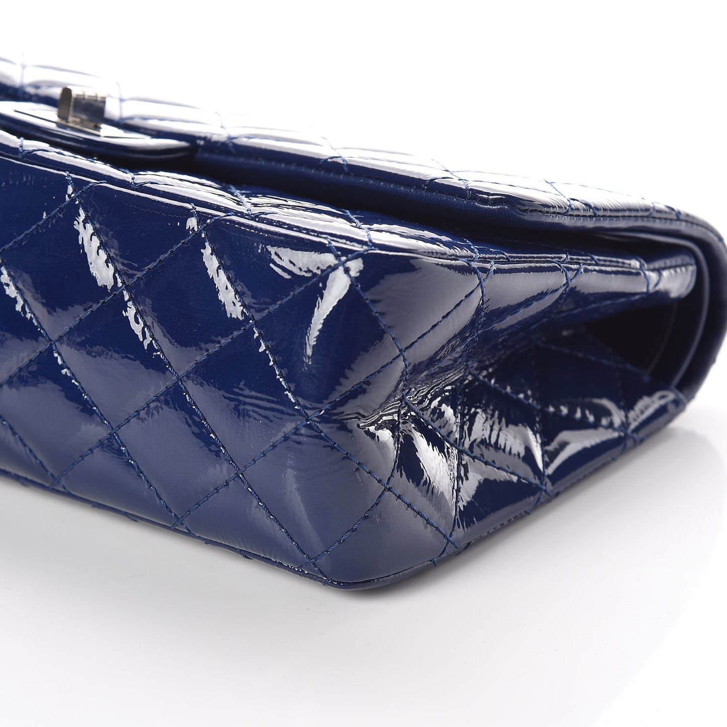 Patent Quilted 2.55 Reissue 226 Flap Navy