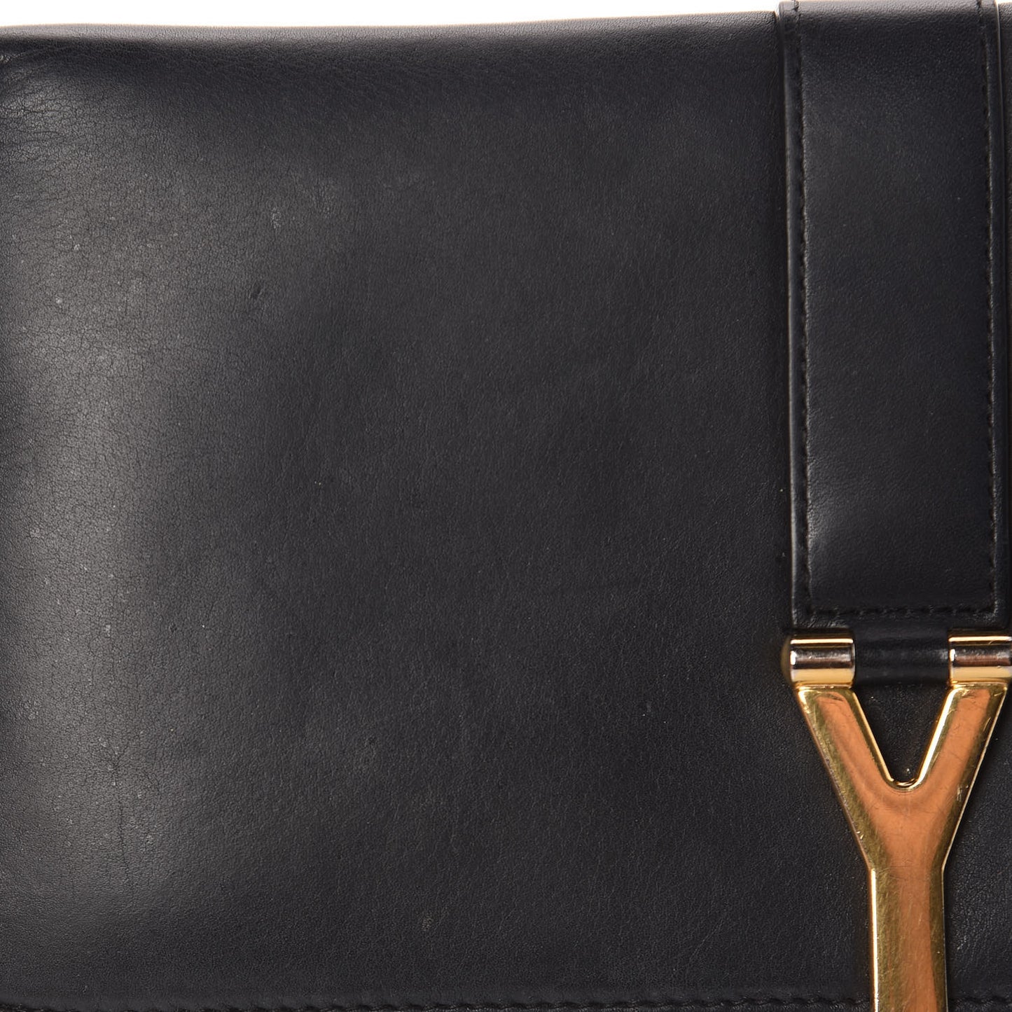 Calfskin Classic Y Ligne Zip Around Wallet Black