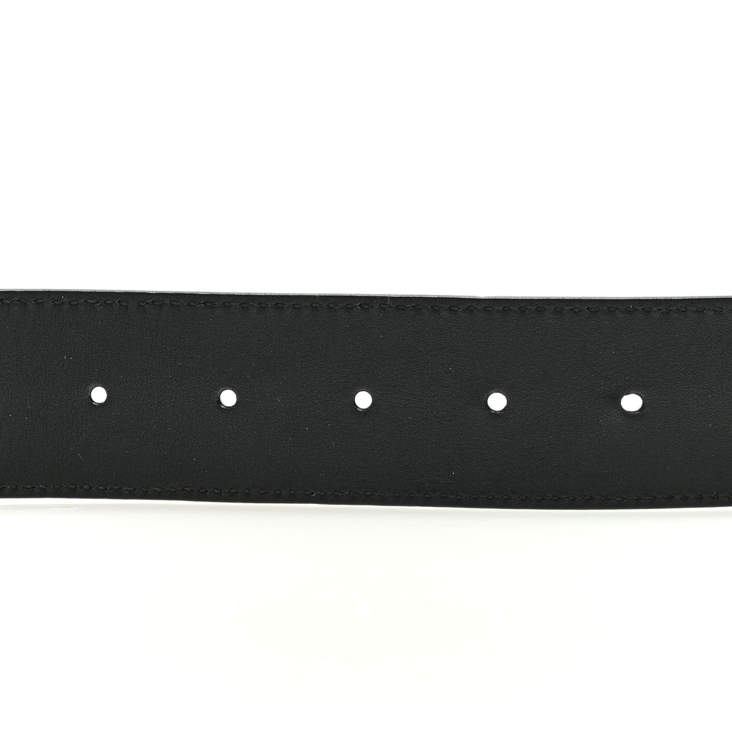 Textured Dollar Calfskin Double G 40mm Belt 85/34 Black