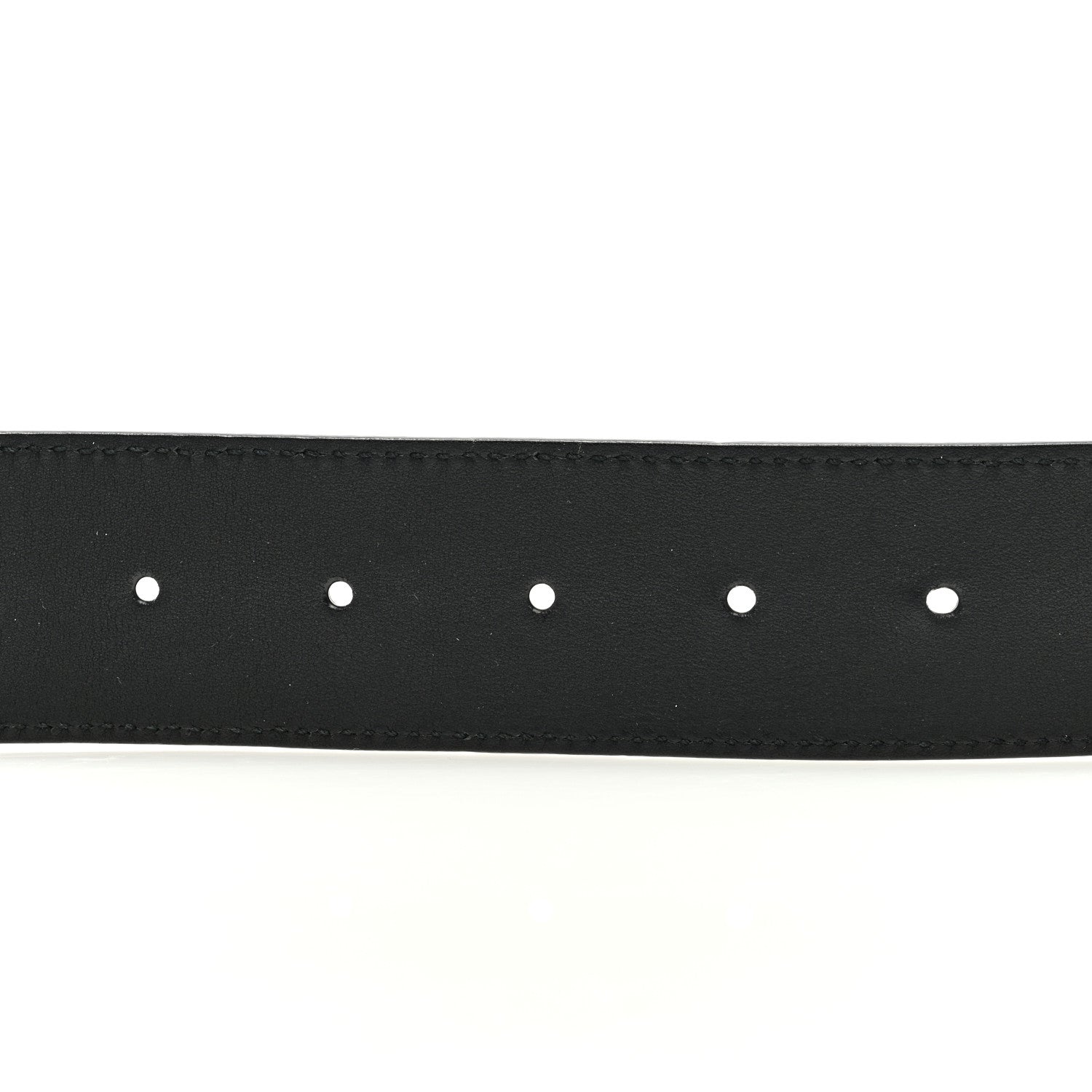 Gucci Textured Dollar Calfskin Double G 40mm Belt 85/34 Black 4 of 4