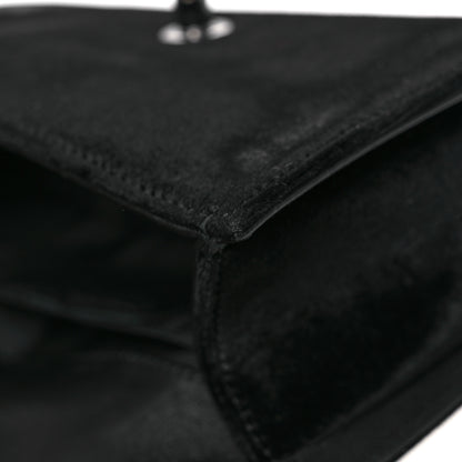 Chanel Velvet Quilted Small Boy Flap Black 12 of 12
