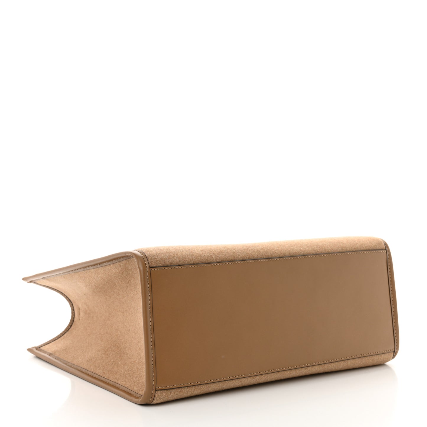 Flannel Vitello King Wool Plexiglass FF Logo Embroidered Medium Fendi Sunshine Shopper Tote Brown