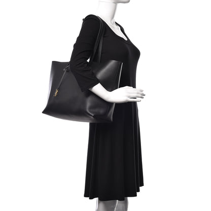 Saint Laurent Calfskin Large Shopping Tote Black 2 of 9