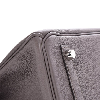 Hermes Togo Birkin 30 Etain 33 of 34