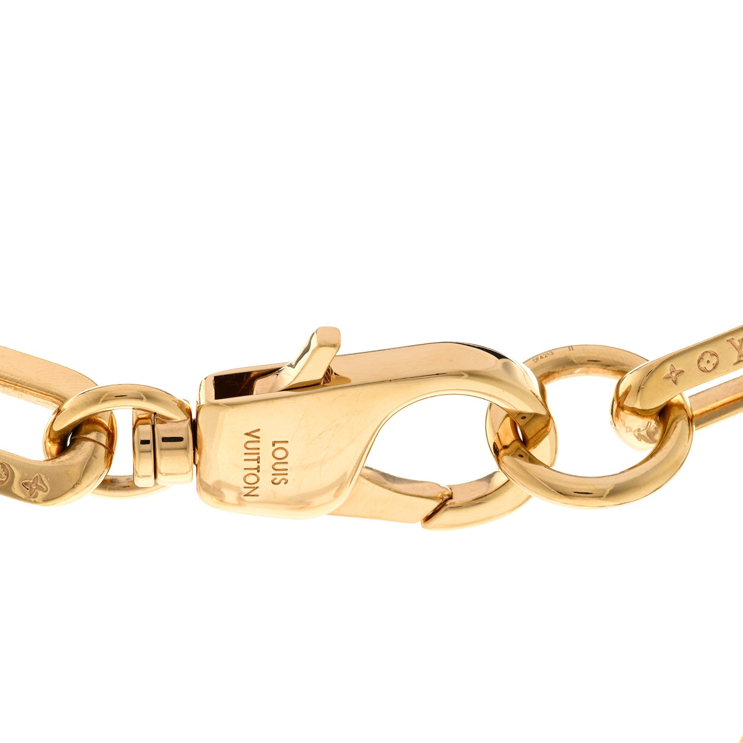 Louis Vuitton LV Edge Necklace MM Gold 4 of 5