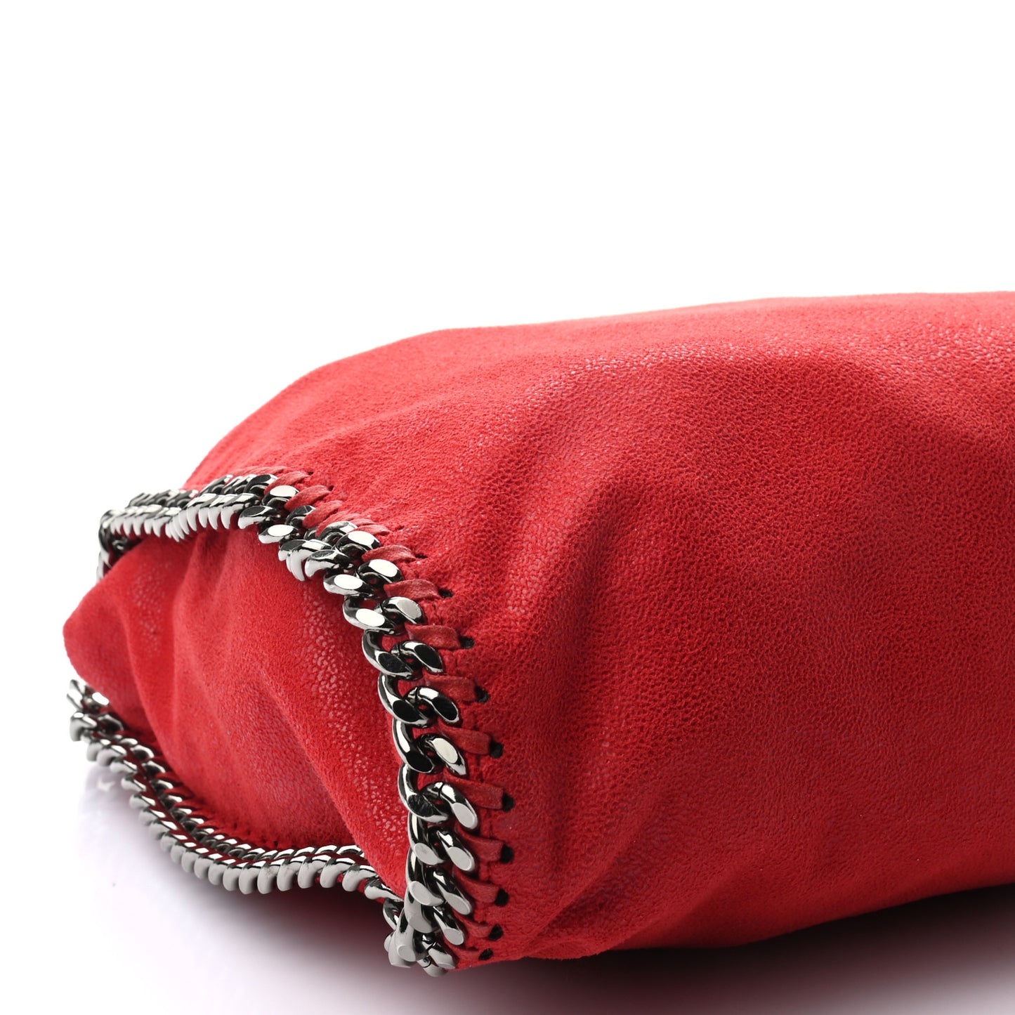 Shaggy Deer Falabella Fold Over Tote Cherry