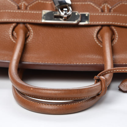 Hermes Taurillon Clemence Birkin 35 Gold 28 of 43