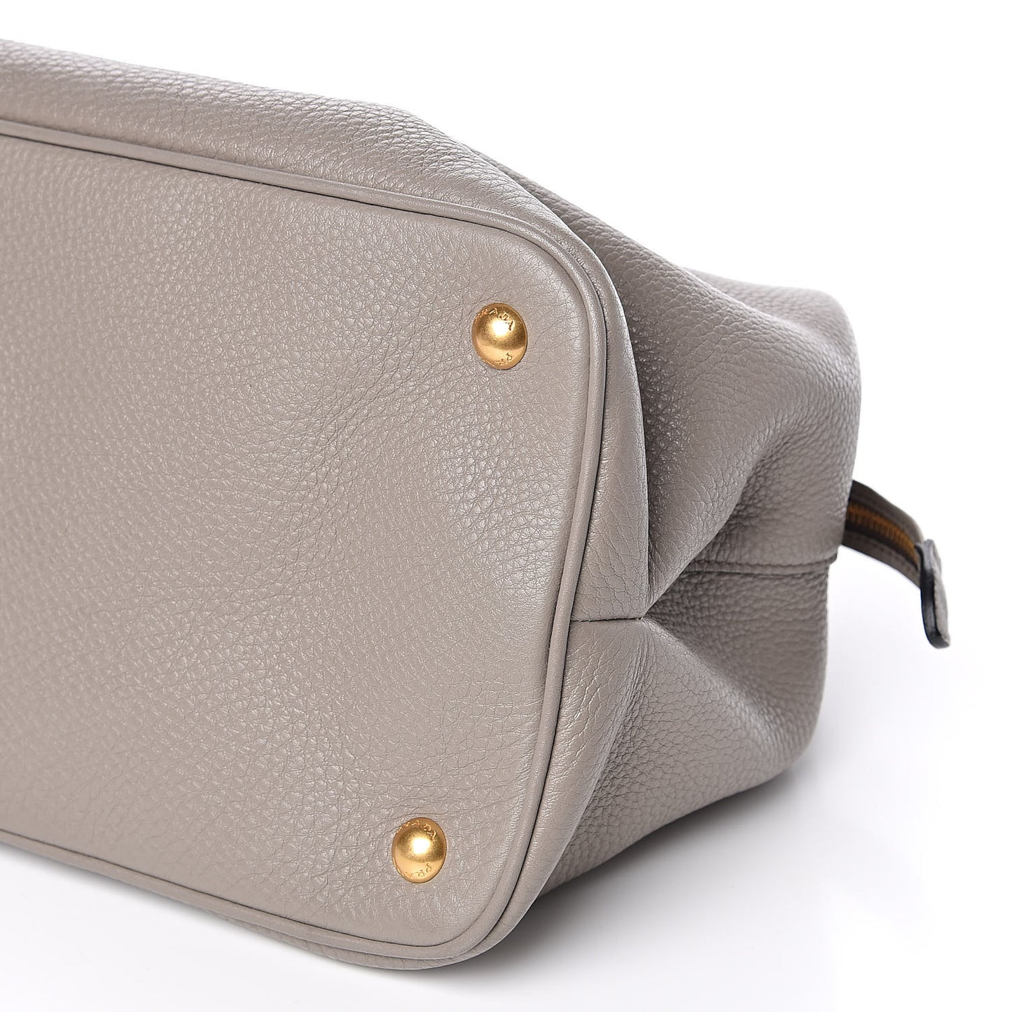 Vitello Daino Top Handle Dome Tote Argilla