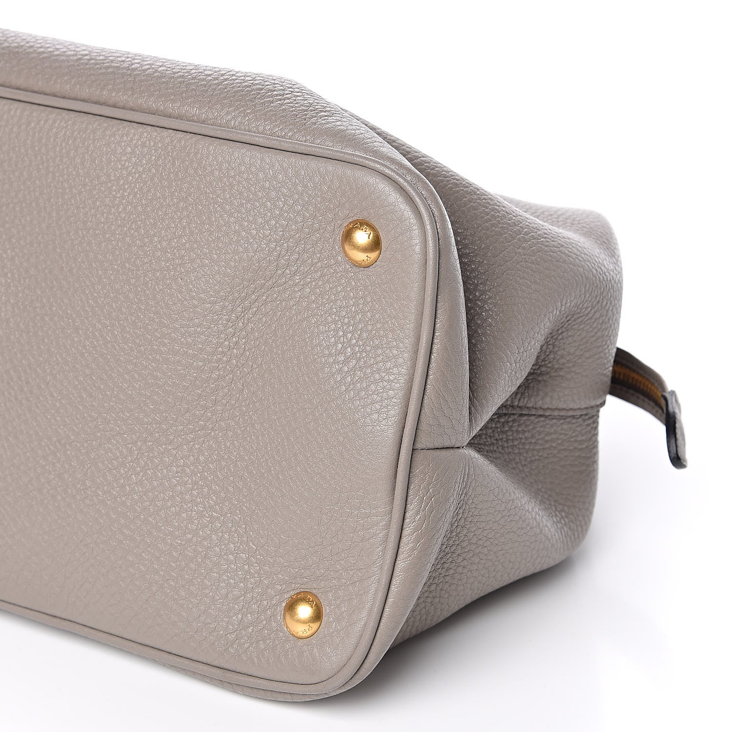 Prada Vitello Daino Top Handle Dome Tote Argilla 9 of 11