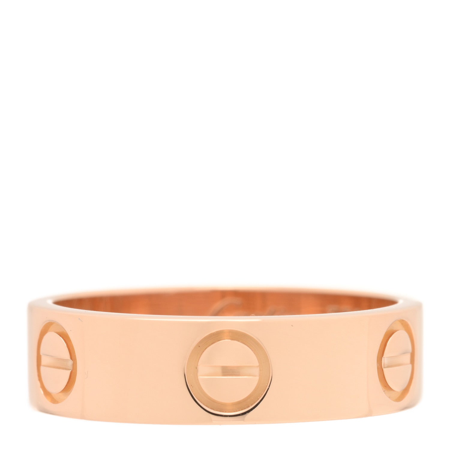 Cartier 18K Pink Gold 5.5mm LOVE Ring 53 6.25 3 of 4