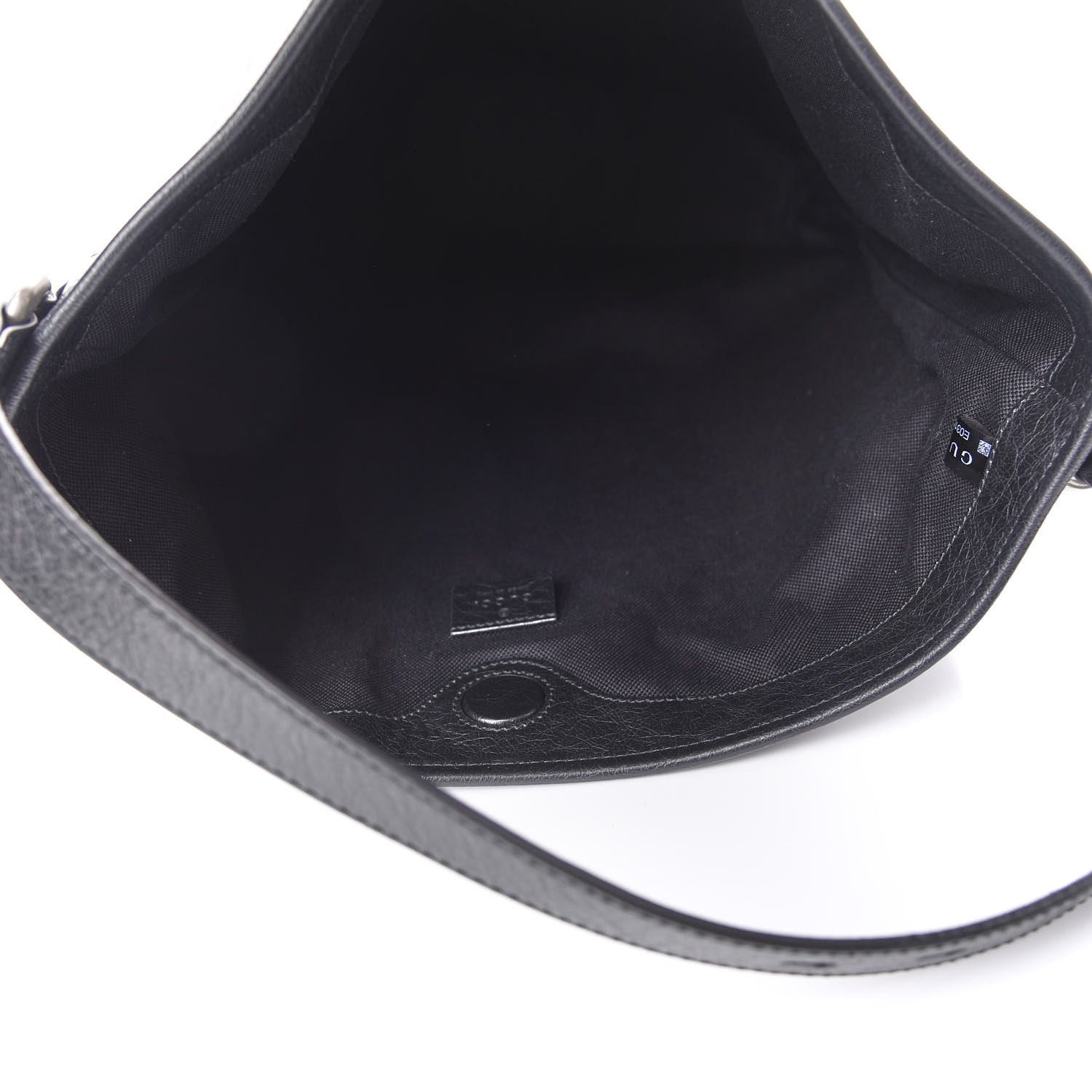 Gucci Fluffy Calfskin Morpheus Hobo Shoulder Bag Black 5 of 10