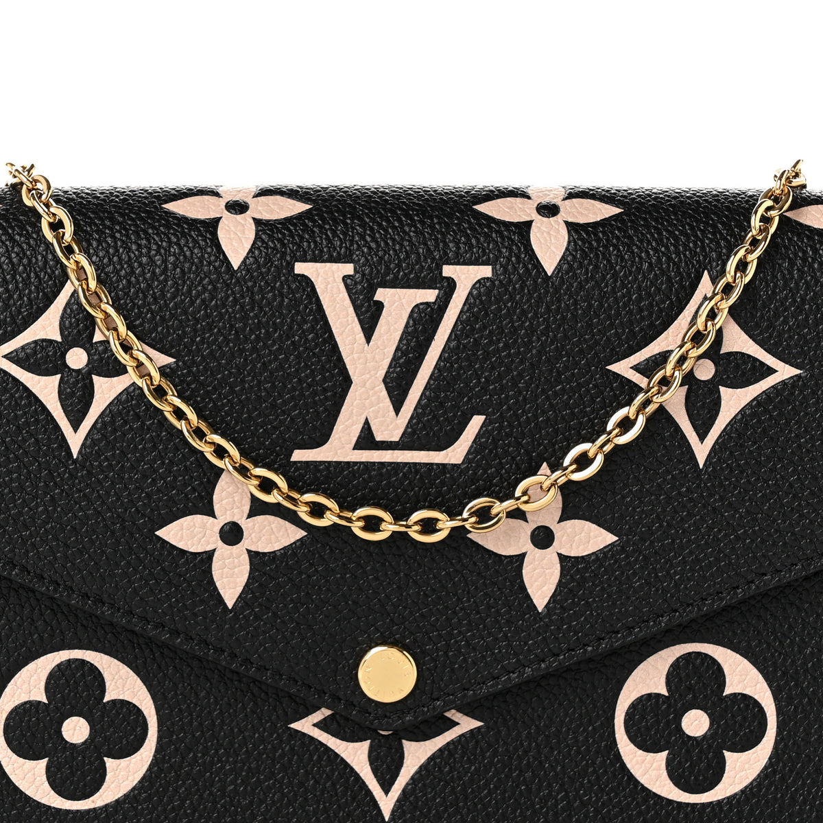 Empreinte Monogram Giant Felicie Pochette  Black Beige