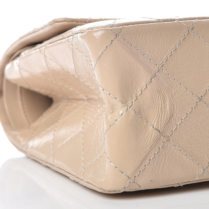 Chanel Distressed Patent Quilted 2.55 Reissue 226 Flap Beige 8 of 13