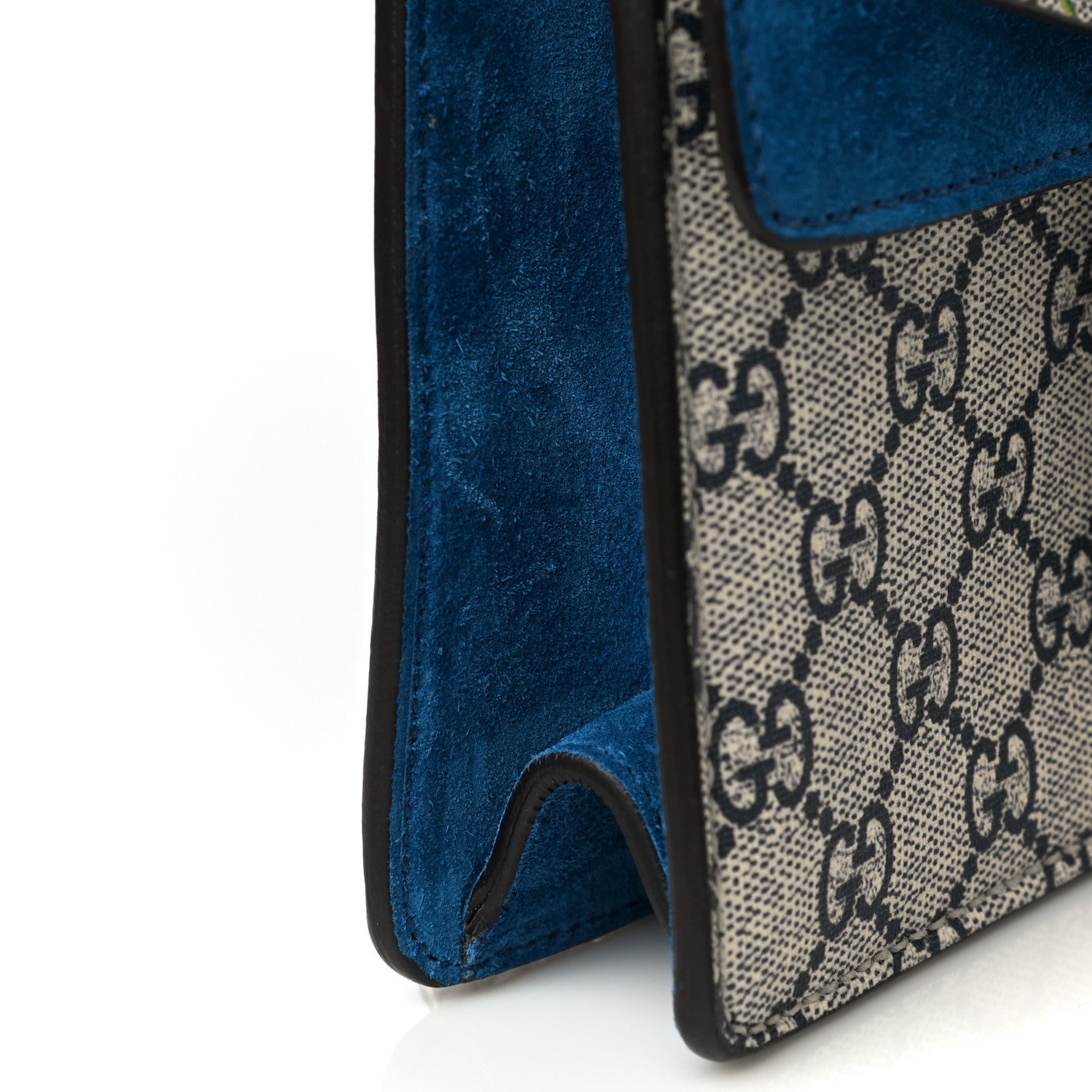 Gucci GG Supreme Monogram Blooms Mini Dionysus Shoulder Bag Beige Navy Vintage Blue 19 of 20