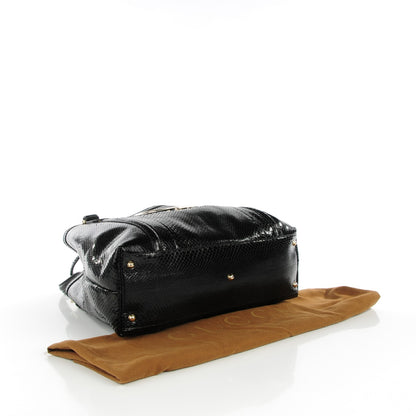 Gucci Python Medium Britt Tote Black 4 of 7