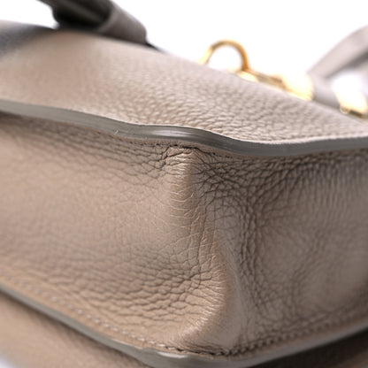Chloe Grained Calfskin Medium Aby Day Shoulder Bag Motty Grey 8 of 11