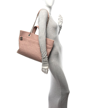 Chanel Caviar Quilted Shopping Tote Pink 2 of 11