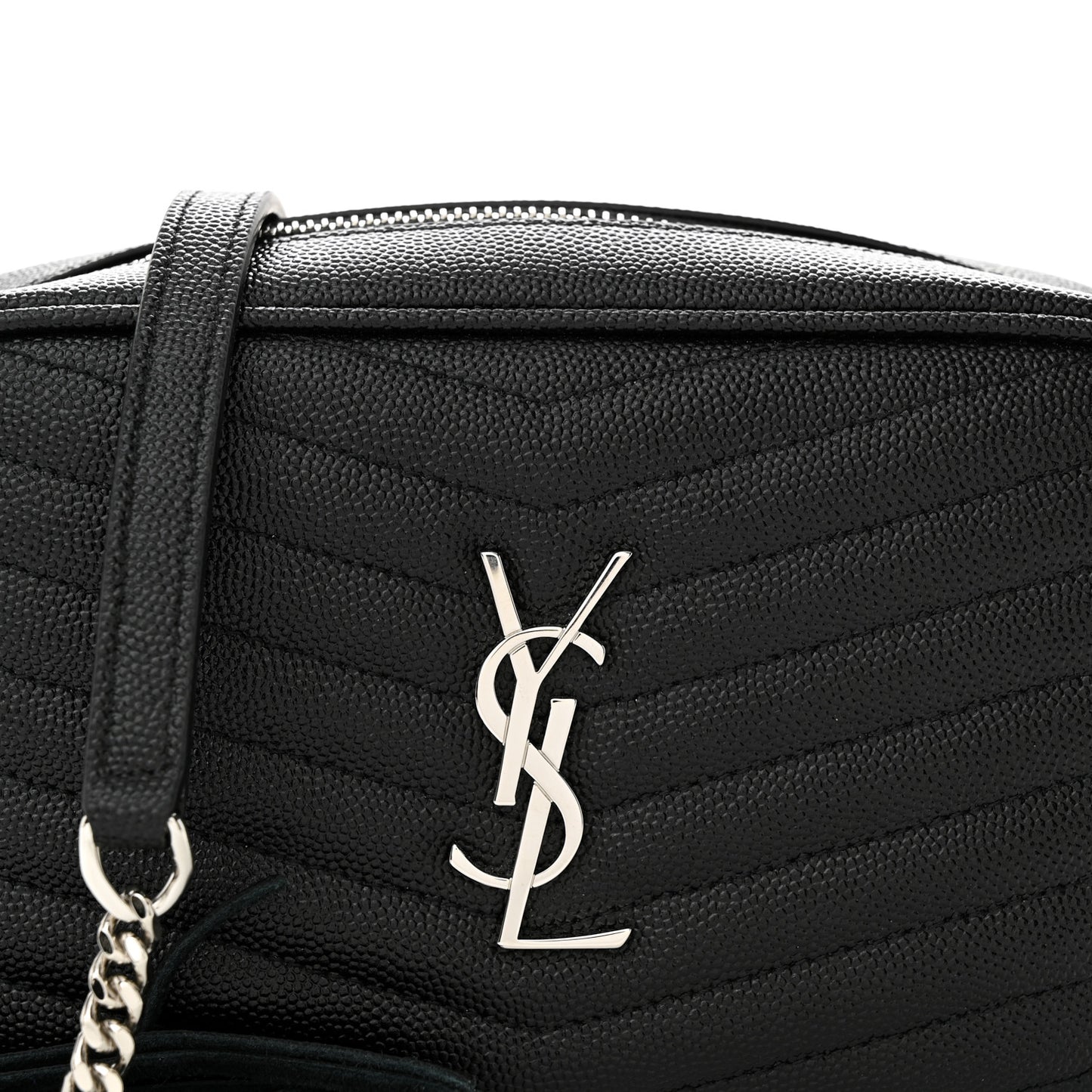 Grain De Poudre Matelasse Monogram Mini Lou Camera Bag Black