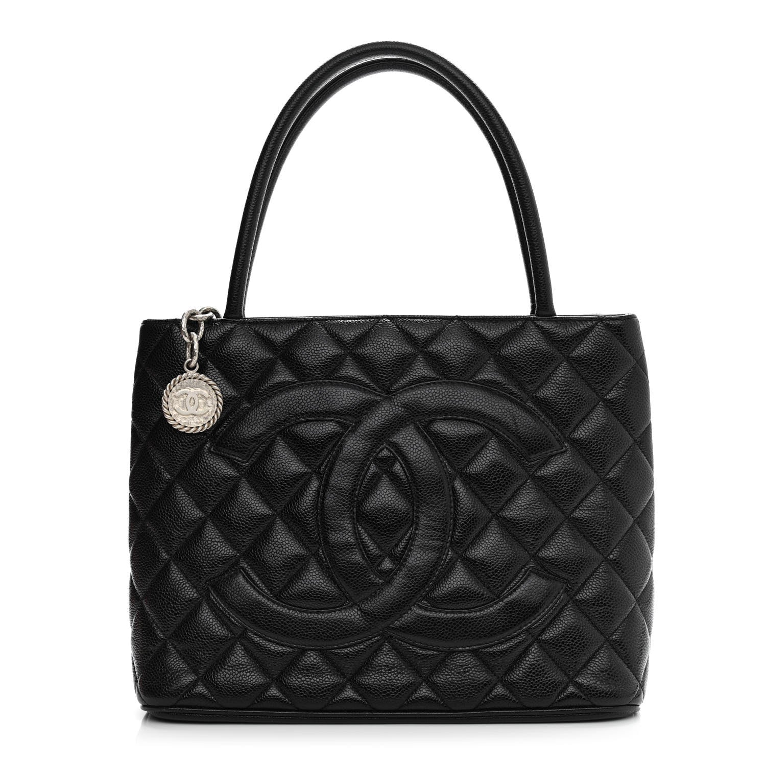 Chanel Caviar Quilted Medallion Tote Black 1 of 10
