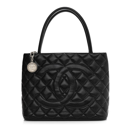 Chanel Caviar Quilted Medallion Tote Black 1 of 10