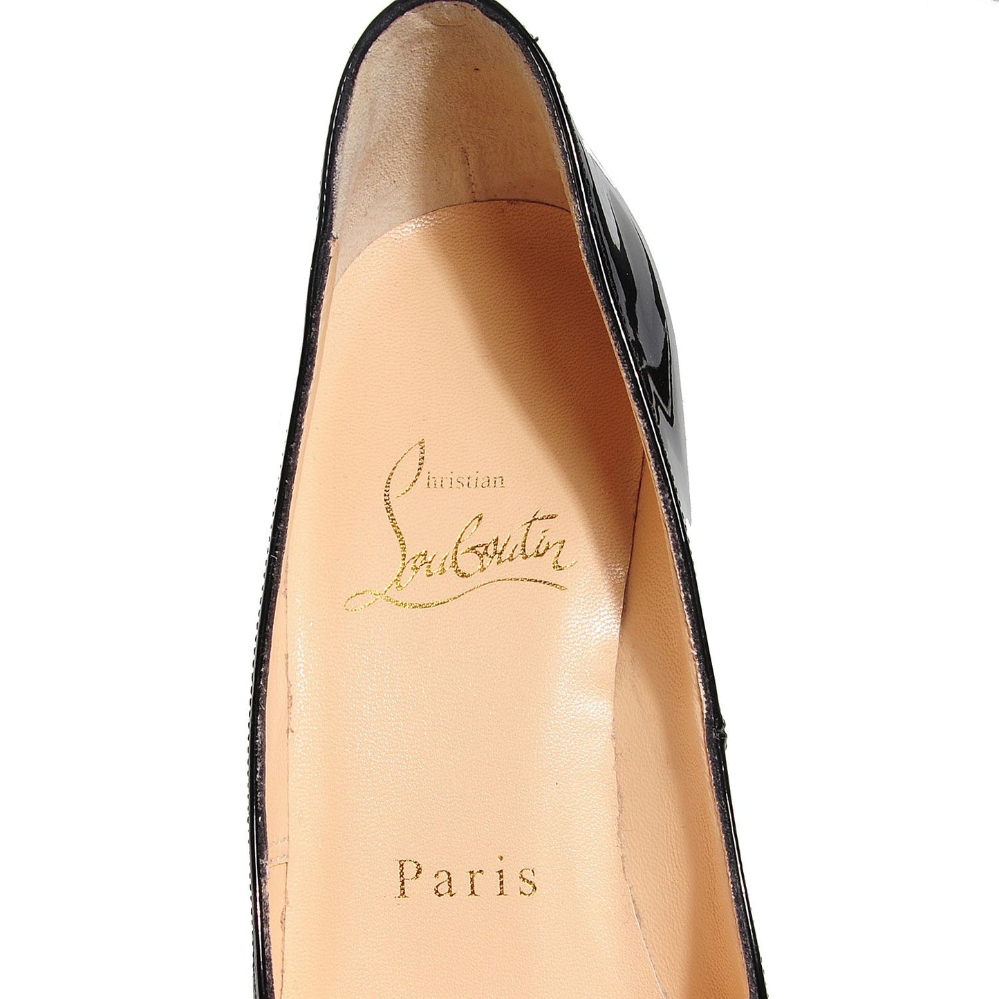 Patent Very Prive 120 Pumps 34.5 Black Red