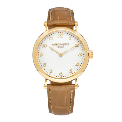 Patek Philippe 18K Rose Gold Alligator 34.6mm Calatrava Automatic Watch 7200R-001 1 of 5