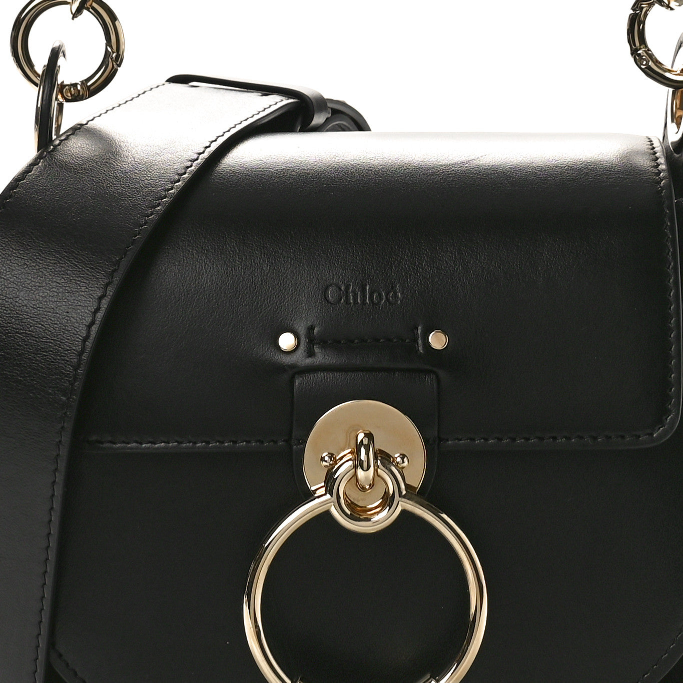 Chloe Calfskin Small Tess Bag Black 8 of 10