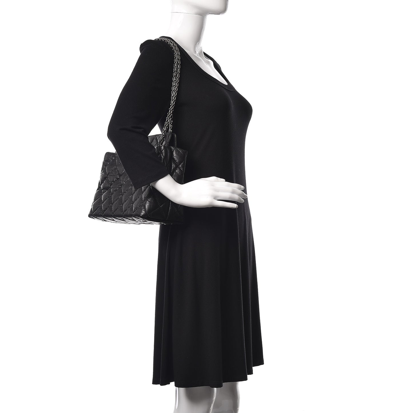 Aged Calfskin Reissue 2.55 Tote Black