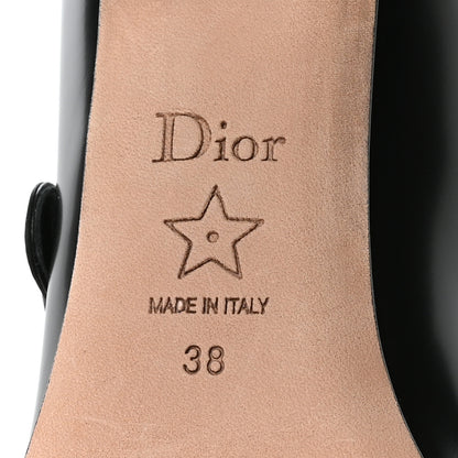 Christian Dior Brushed Calfskin Uniform 30mm Pumps 38 Black 7 of 9