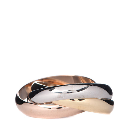 Cartier 18K Pink Yellow White Gold Classic Trinity Ring 52 6 3 of 4
