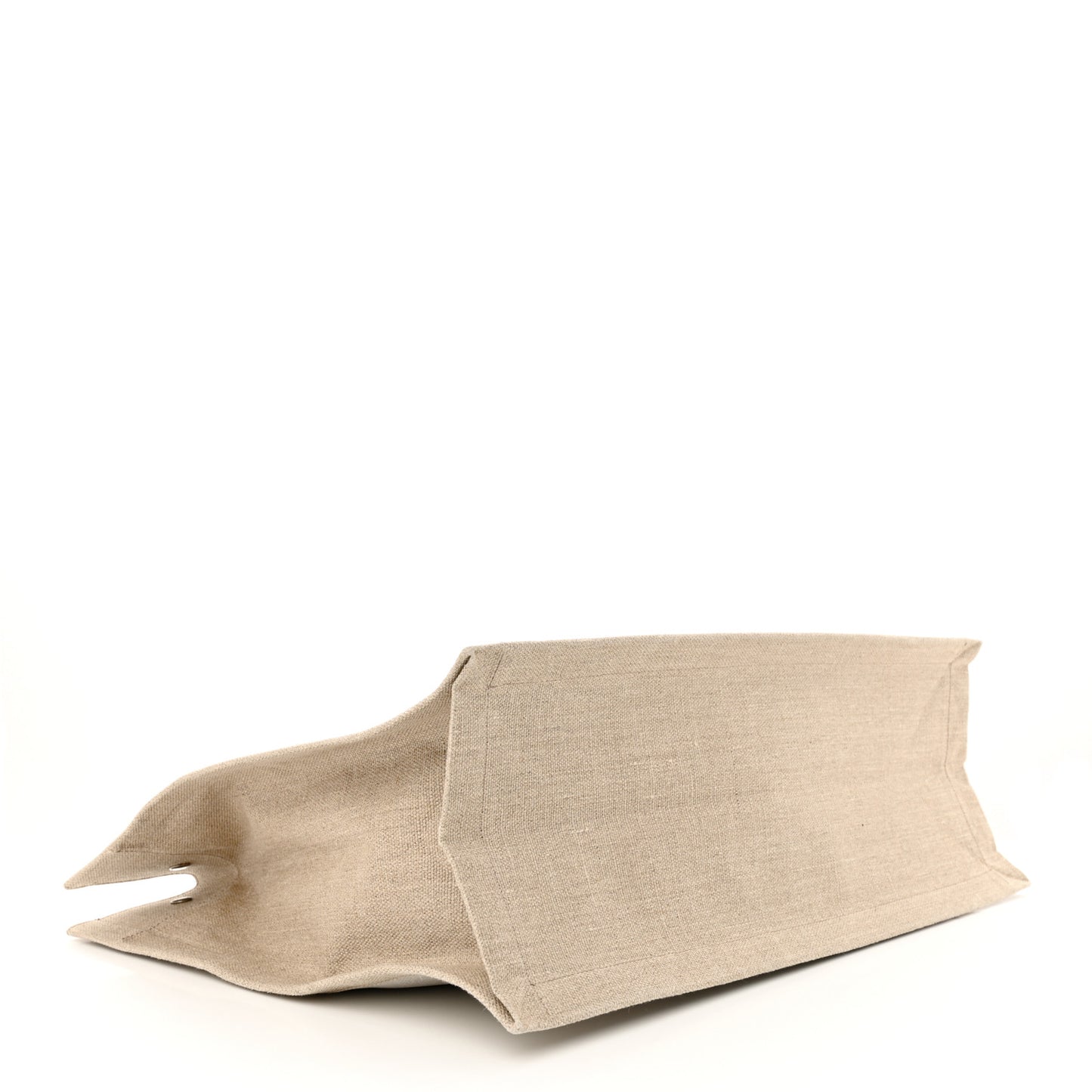 Linen Calfskin Rive Gauche Tote Optic White