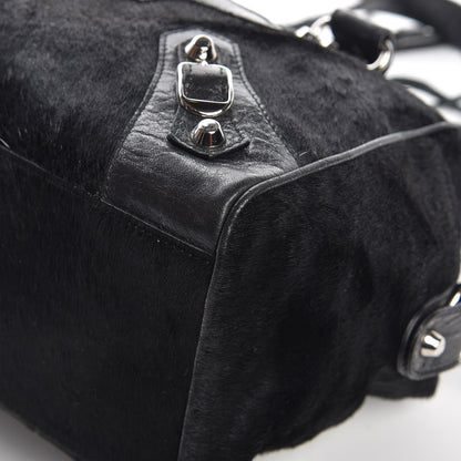 Balenciaga Chevre Pony Hair Classic Hardware Box Bag Black 10 of 12
