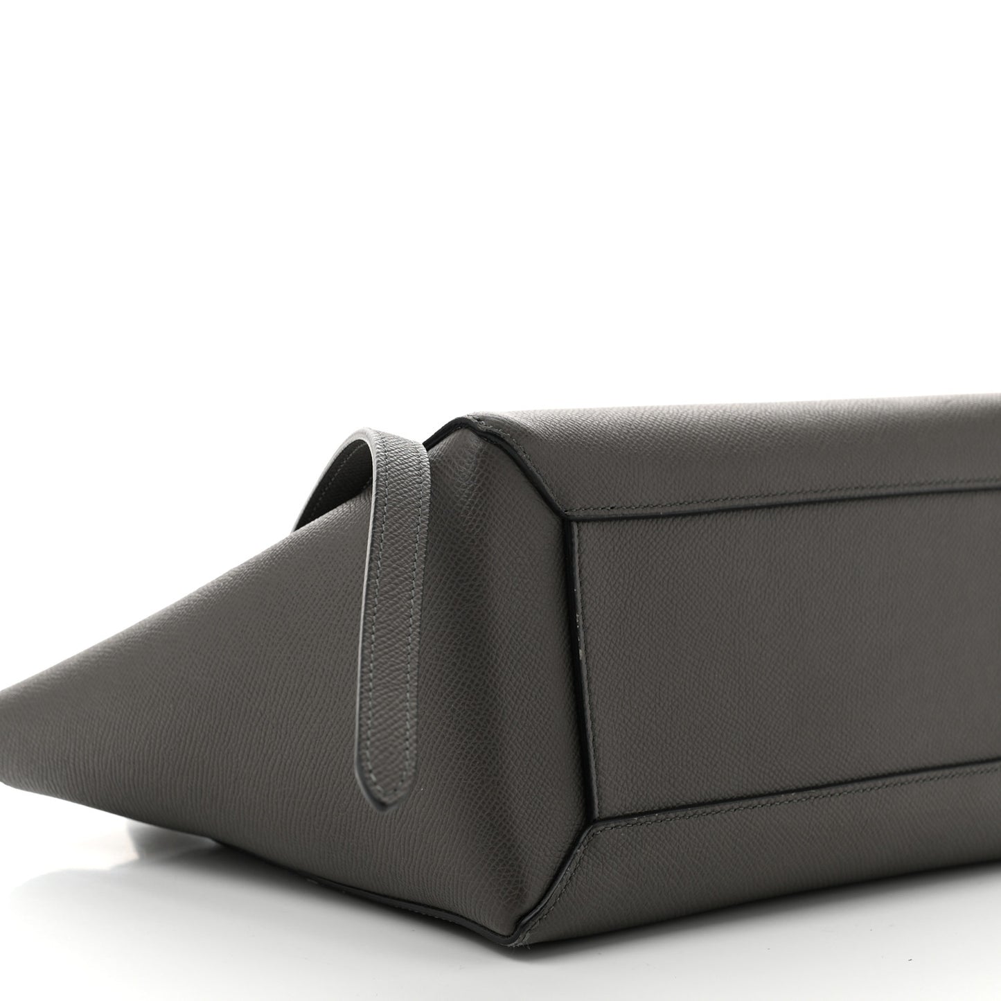 Grained Calfskin Micro Belt Bag Grey