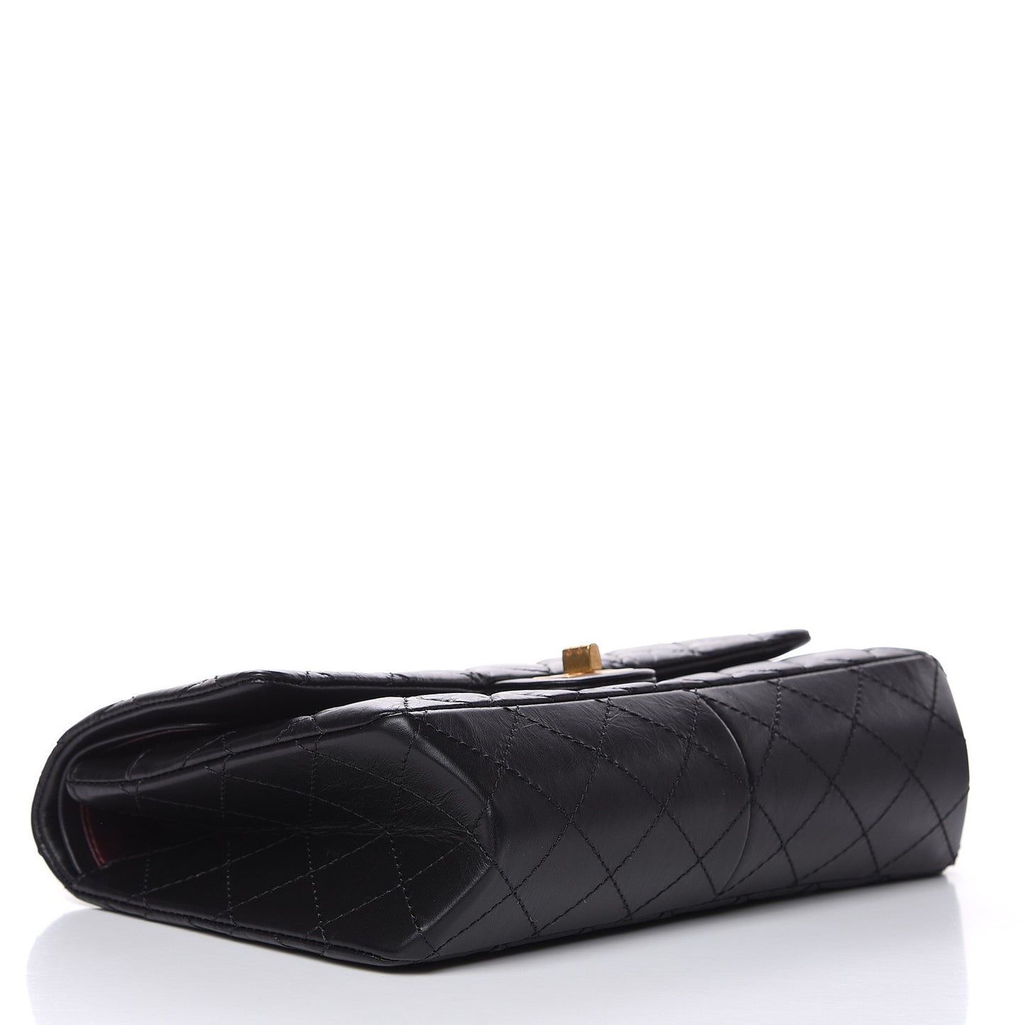 Aged Calfskin Quilted 2.55 Reissue 226 Flap Black