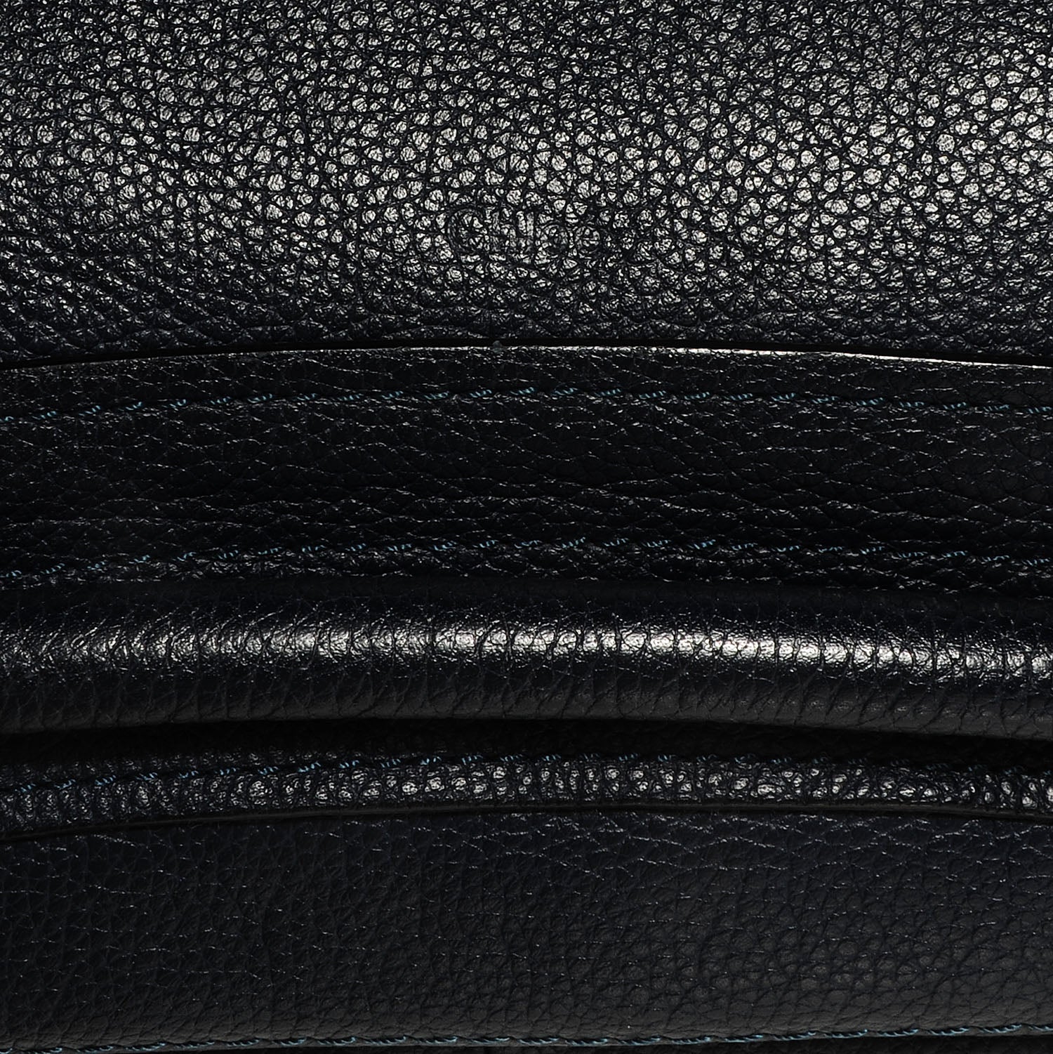 Chloe Calfskin Large Paraty Midnight Blue 10 of 11