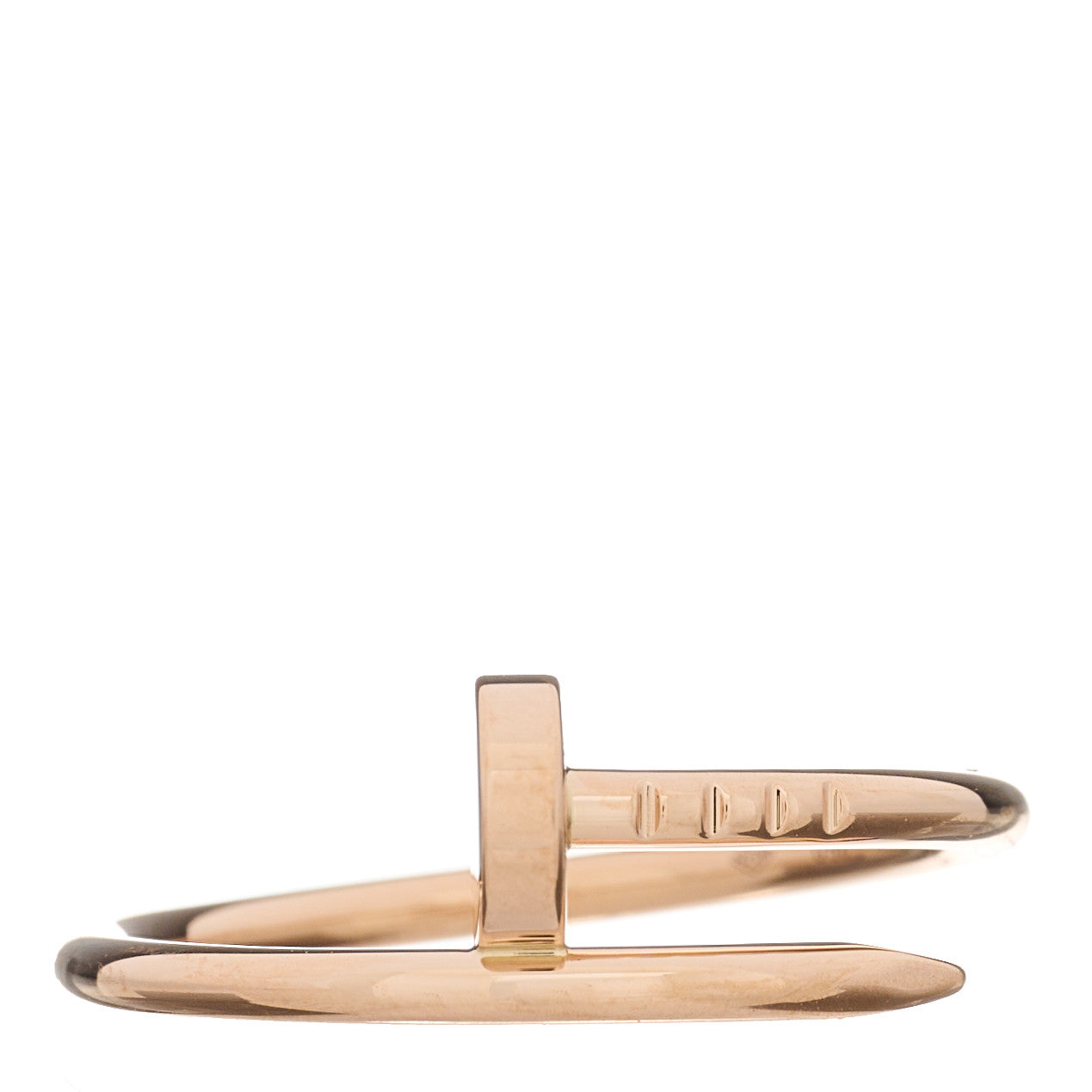 Cartier 18K Pink Gold Small Juste Un Clou Ring 55 7.25 1 of 4