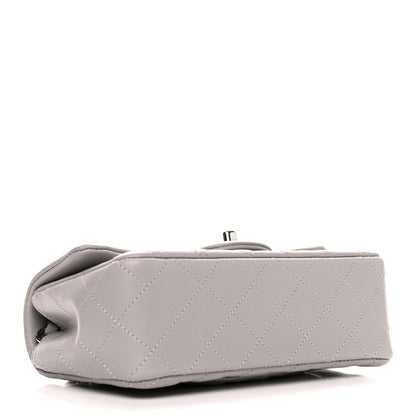 Chanel Lambskin Quilted Mini Rectangular Flap Grey 3 of 4