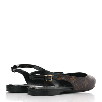 Louis Vuitton Patent Monogram Cherie Slingback Ballerina Flats 36 4 of 8