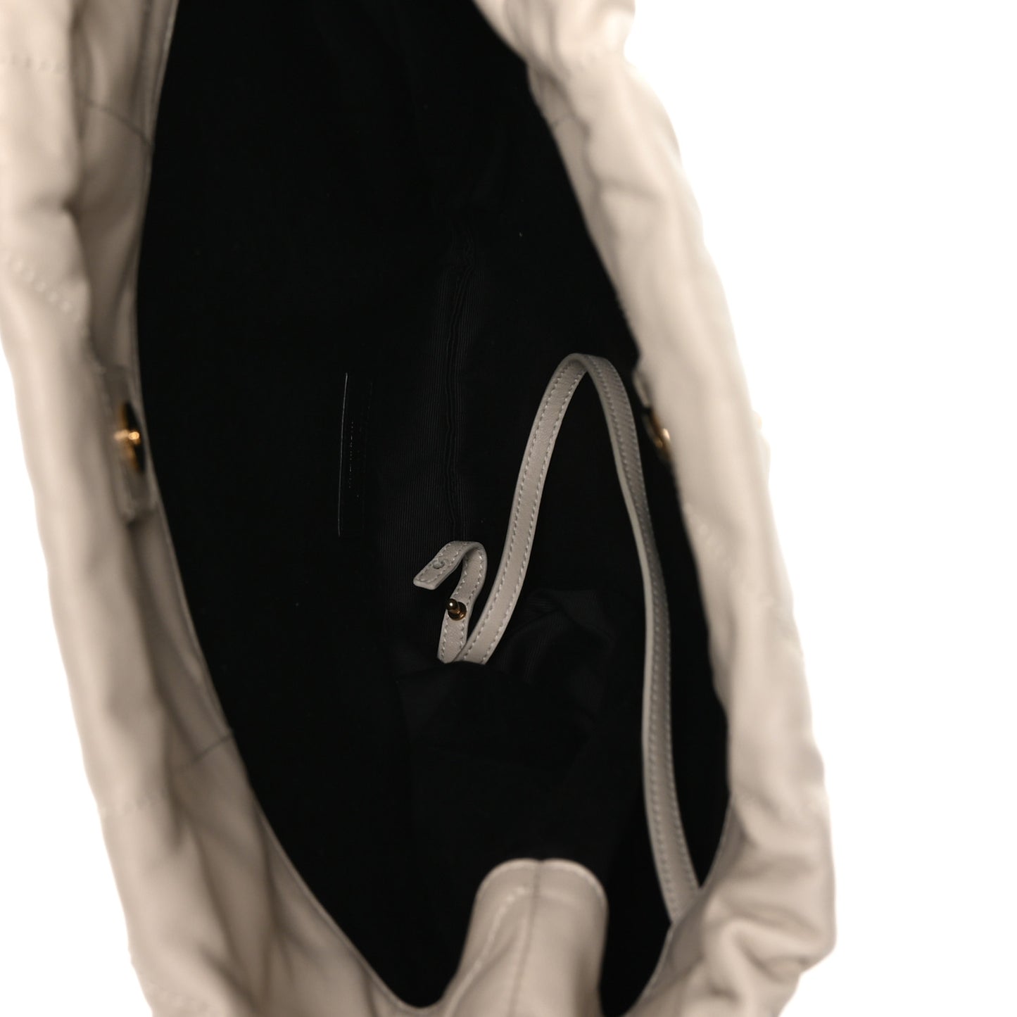 Lambskin Matelasse Monogram Medium Jamie 4.3 Pochon Blanc Vintage