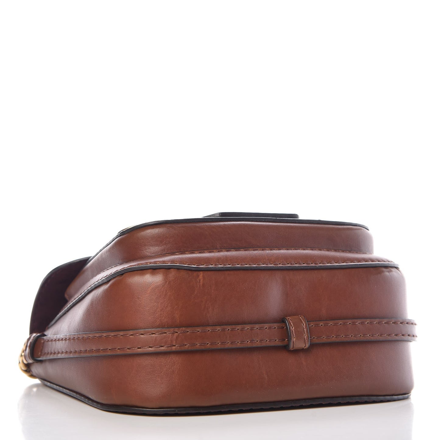 Eco Alter Nappa Popper Shoulder Bag Cognac